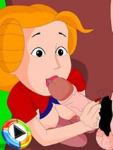 Slutty mom of Dennis the Menace eats massive cock